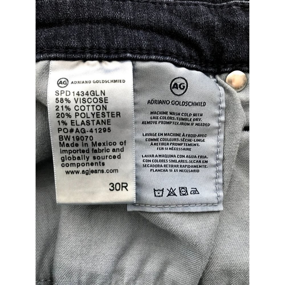 SOLD AG Adriano Goldschmeid The Prima Cigarette Leg Skinny Jeans 30 - Picture 10 of 13